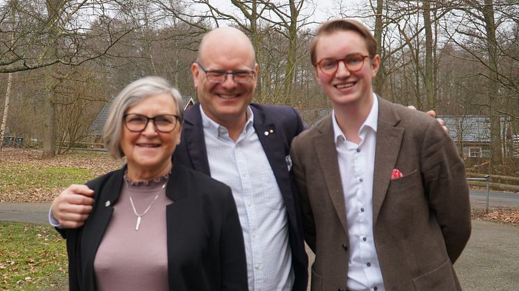 Britt-Marie Jobacker, Leif Sandberg och Jonny Cato Hansson.