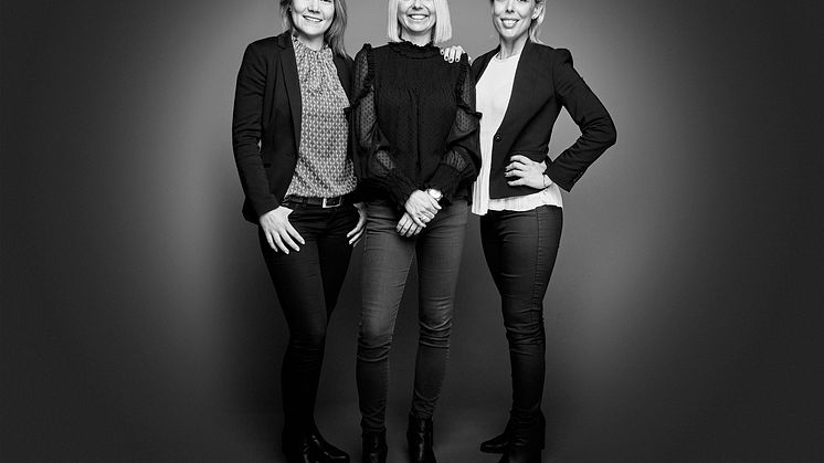 Louise Järvstedt,  Petra Roxenius och Alexandra Nilsson