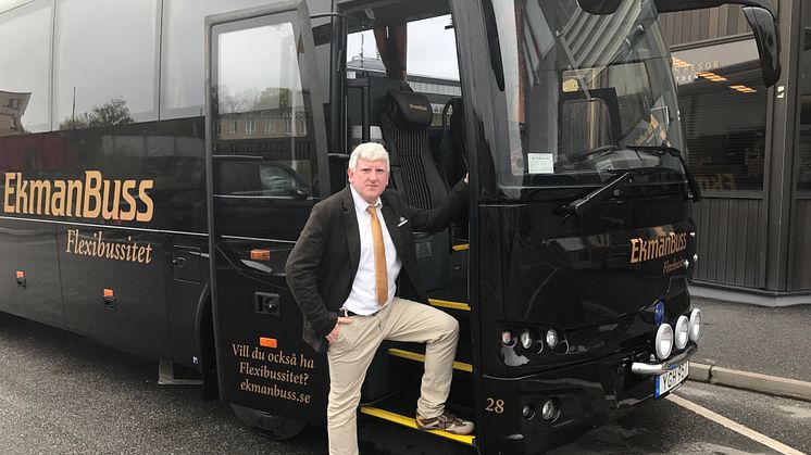 Johan Ekman, Grundare och VD EkmanBuss Flexibussitet och EkmanResor 1st Bussness Class