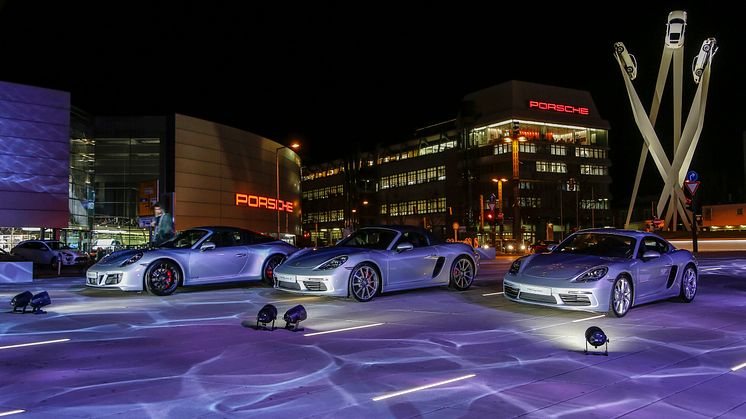 Porsche celebrates "70 years of Porsche sports cars" in 2018