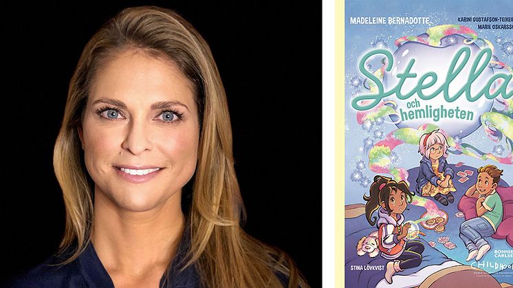 Prinsessan Madeleine medverkar på Bokmässan med sin bok Stella och hemligheten. Foto: Charles Lidbom.   Illustratör: Stina Lövkvist.