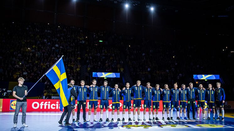 Herrlandslaget i handboll den 16 oktober 2022.  Fotograf Christoffer Borg Mattisson
