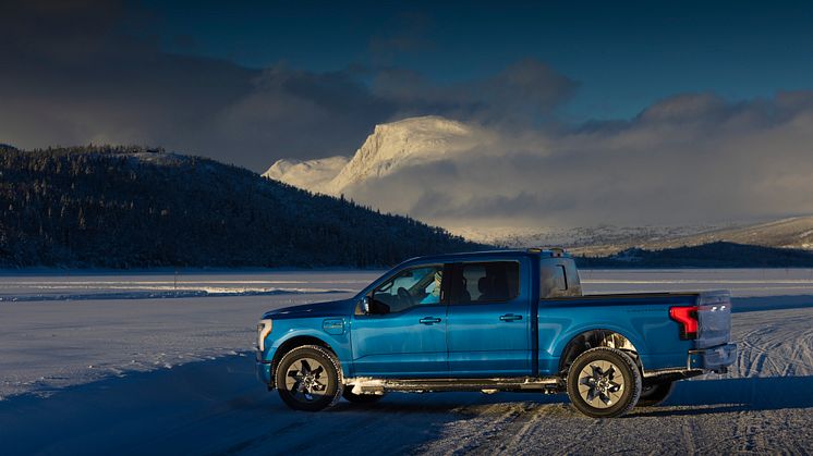 Ford F-150 Lightning Norge vinter 2023