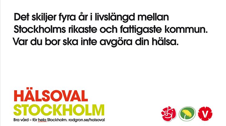Rödgrönt Hälsoval på turné i SL-trafiken 