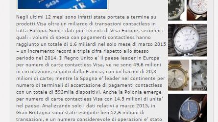 I pagamenti contactless sono sempre più una consuetudine tra i consumatori