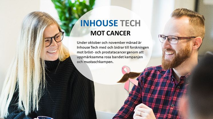 Vi stödjer kampen mot bröst- och prostatacancer!