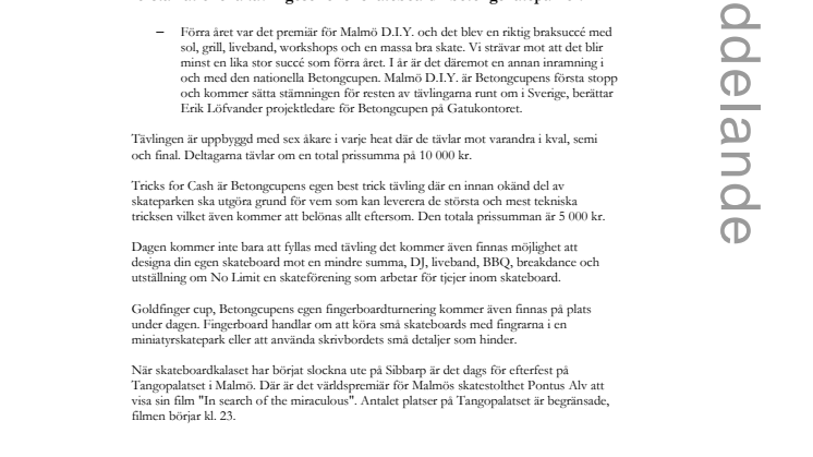 Skatefest i Sibbarp