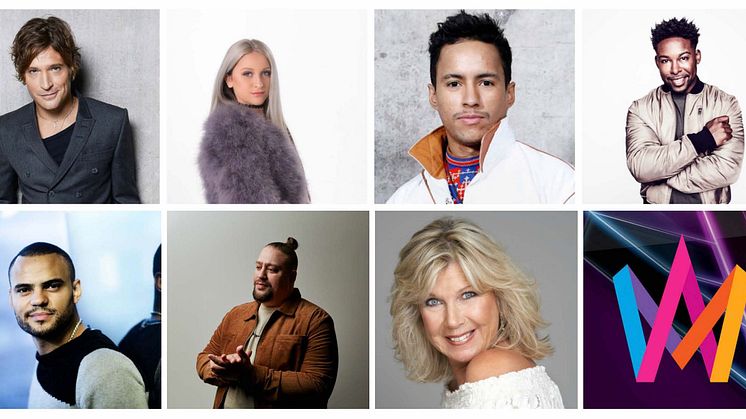 Nu laddar vi för Melodifestivalen 2019 med Nano, Ann-Louise Hansson, Andreas Johnson, Jon Henrik Fjällgren, Rebecka Karlsson, John Lundvik och Mohombi