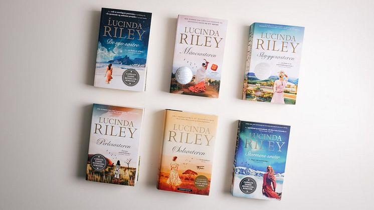 Totalt har salget av Lucinda Rileys bøker passert 1,4 millioner eksemplarer i Norge. Hele fem av romanene hennes ligger nå på bestselgerlisten, og hun har tre førsteplasser
