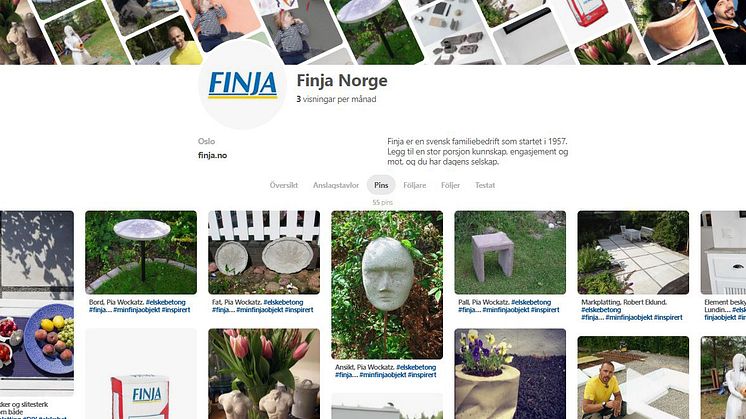 Vi flytter inn på Pinterest