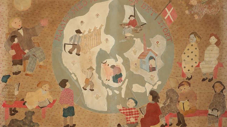Dagmar Starcke: "Danmarkskort", 1931. Vurdering: 6.000-8.000 kr.