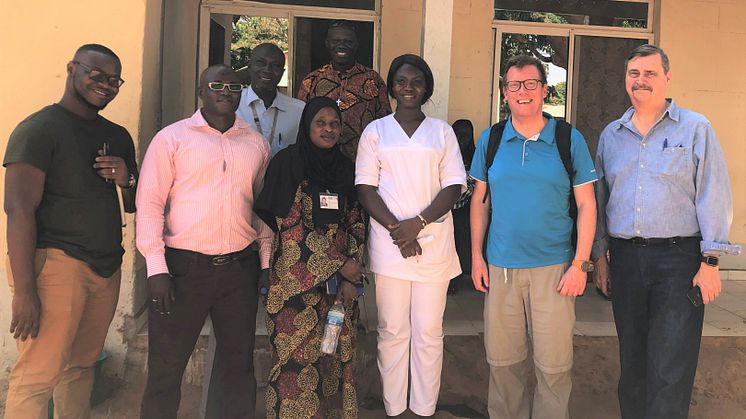 Part of the study team in Gambia