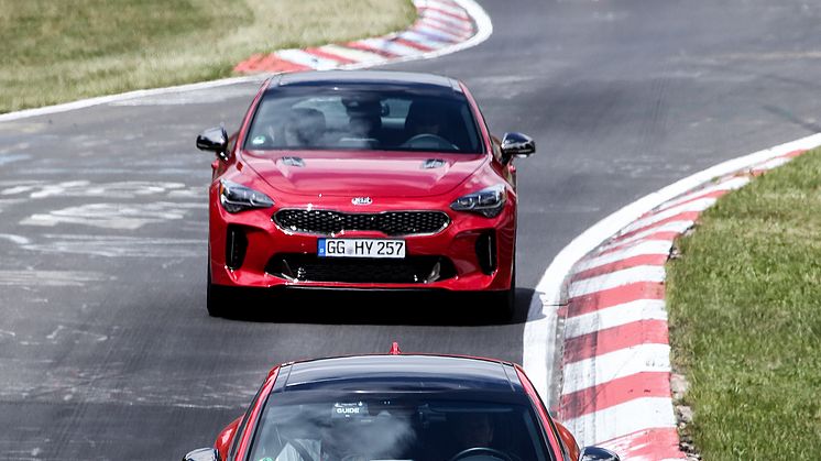 KIA Stinger testing at Nurburgring