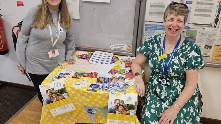 Cares info stand at fairfield hospital.jpg