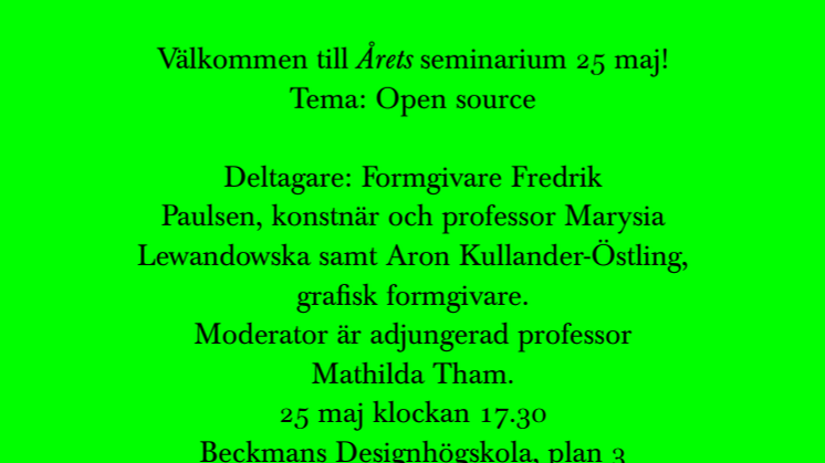 Pressvisning av examensprojekten på Beckmans Designhögskola.