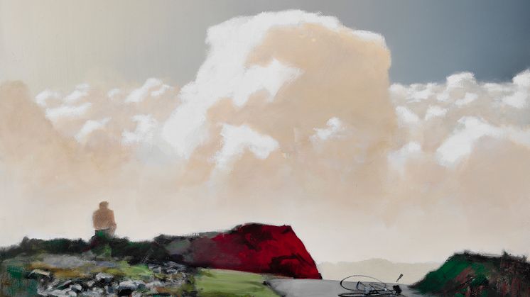 Poul Anker Bech: "Det røde fjeld og himmelhavet", 2002-2003. Hammerslag: 220.000 kr.