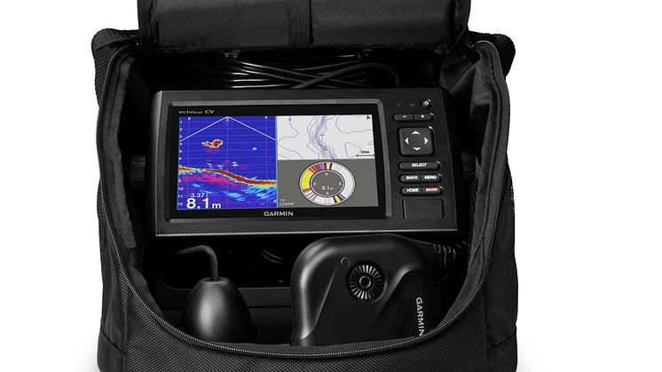 Garmin® presenterar Panoptix Ice Bundle med en ny givare för isfiske  – en lösning med revolutionerande ekolodsfunktioner