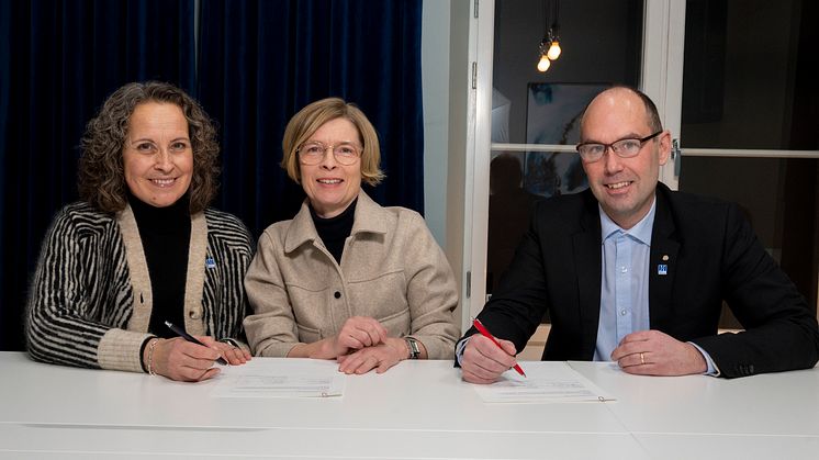  Anna Pettersson, regional utvecklingsdirektör Region Västerbotten, Birgitta Bergvall-Kåreborn, rektor Luleå tekniska universitet och Rickard Carstedt, ordförande regionala utvecklingsnämnden, Region Västerbotten