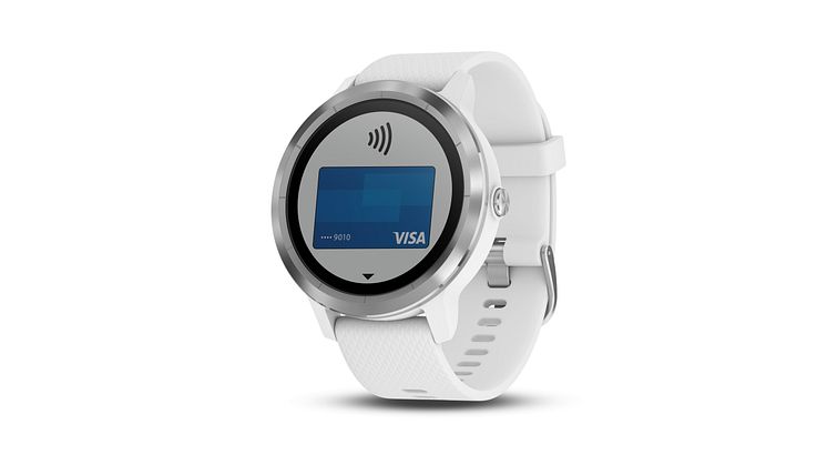 Visa integriert bequemes und sicheres Bezahlen in die Garmin® vívoactive 3 Smartwatch 