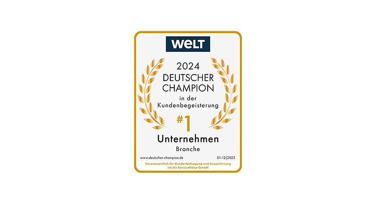 Mehrfach ausgezeichnet: „Deutsche Champions 2024“