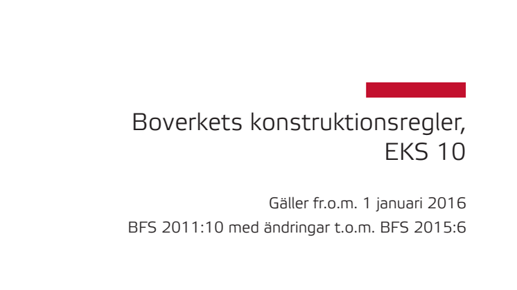 Boverkets konstruktionsregler eks-10