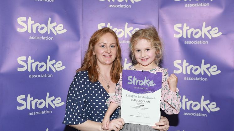 Five-year-old Lilly Patrick from Newborough with mum Claire