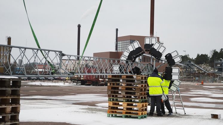 Smålandshamnar Oskarshamn - Först i Sverige med Titan LED mastbelysning