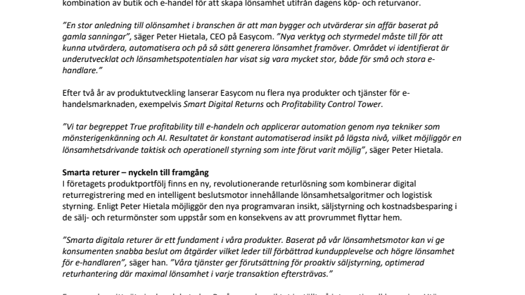H&M:s f.d. Global eCommerce Distribution Manager startar bolag för lönsammare e-handel