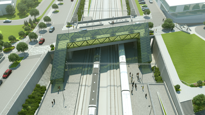 Hjärup station,  illustration: Trafikverket