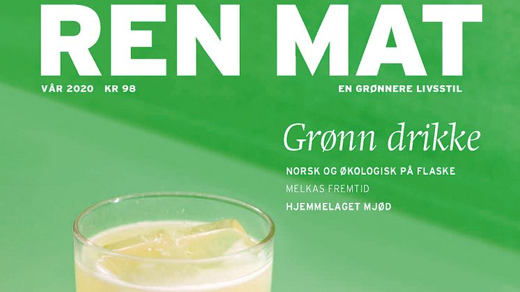 Vårutgaven av Ren Mat er en hyllest til de norske produsentene som gjør at vi kan skjenke økologisk i glassene våre. Foto: Hanne Stensvold