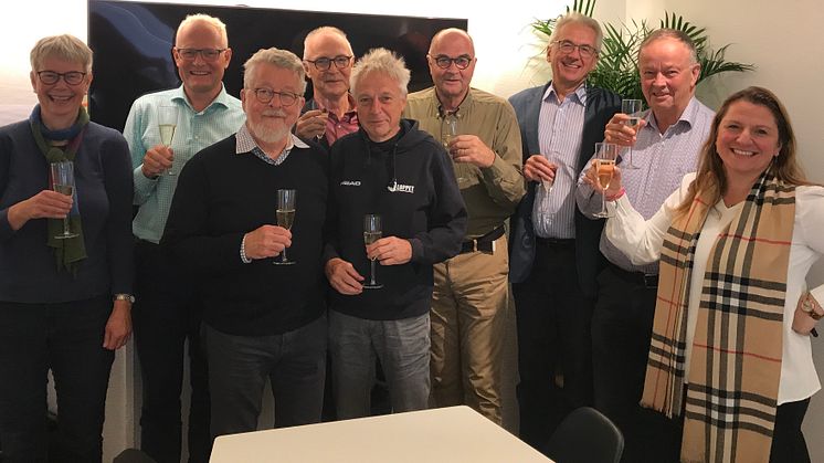  Från vänster: Eva-Lena Tullborg, Jan Bergland, Sven Åke Larsson, Åke Darfeldt, Lars Dahlström, Bo Bergman, Holger Eriksson, Nils Olofsson, Klementina  Österberg