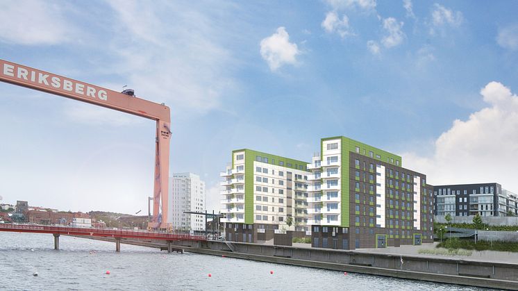 Dockhusen med Bostadsbolagets första rökfria lägenheter