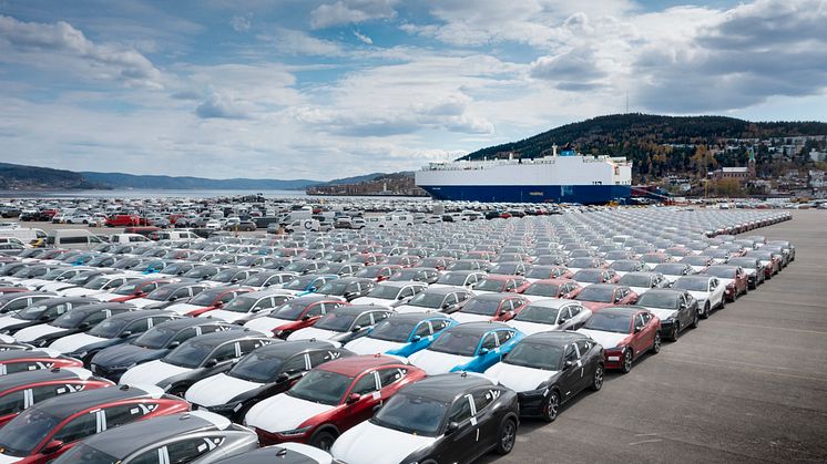 Mustang Mach E Drammen havn 2021
