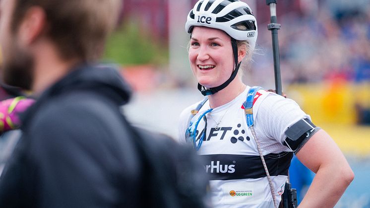 BLIR HJEMME: - Dette er så klart veldig kjedelig, og ikke noe jeg ønsker, sier Marte Olsbu Røiseland. Foto: Christian Haukeli/NSSF