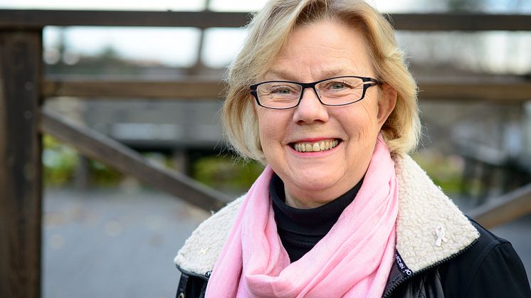 Elizabeth Bergsten Nordström är ordförande i BRO och själv bröstcancerbehandlad