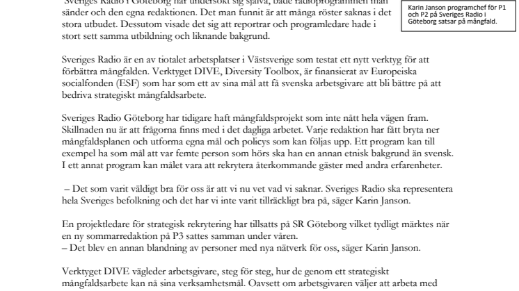 Nya röster i radion 