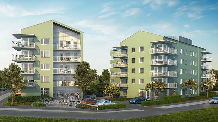 Visualisering av HSB brf Blomstra