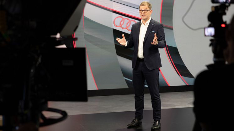 CEO Markus Duesmann ved Audis Annual Media Conference 2023 