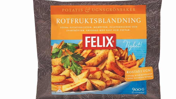 Felix lanserar potatis & ugnsgrönsaker helt utan tillsatser