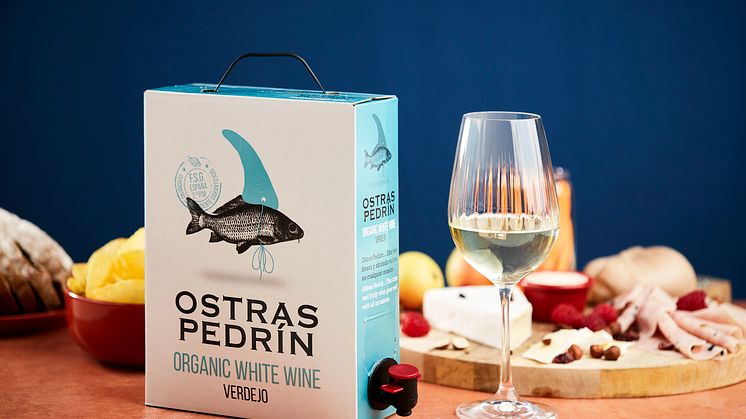 Nyhet! Den 1 juni kommer OSTRAS PEDRIN- en ekologisk box på druvan Verdejo, finnas i alla Systembolagsbutiker.