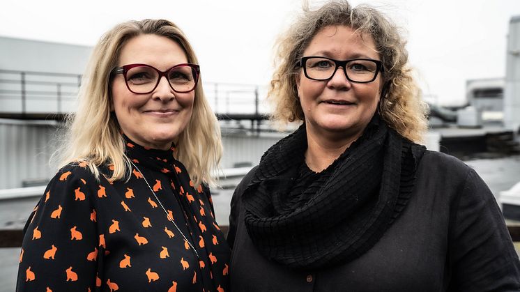 Chicie Lindgren, enhetschef Stockholm Design Events, och Christina Olsson, projektchef Formex. 