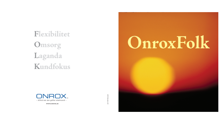 OnroxFolk – Alltid när det gäller elektronik