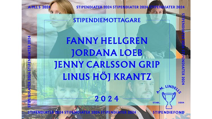 Ann-Margrets Lindells Stipendiefond främjar unga konstnärer som arbetar med grafik. I år mottar konstnärerna Jordana Loeb, Fanny Hellgren, Linus Höj Krantz, och Jenny Carlsson Grip stipendiet och premieras med 100 000 kr vardera.
