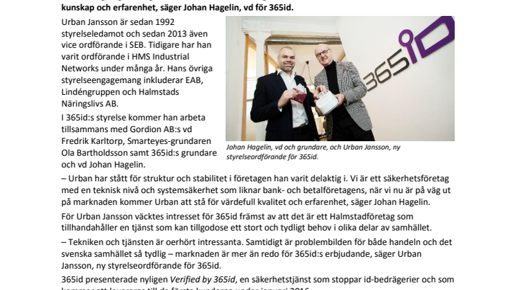 Urban Jansson till 365id