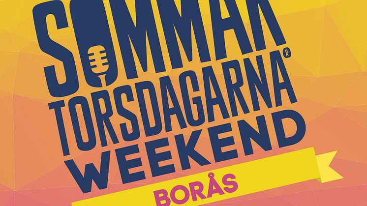 Sommartorsdagarna® i Borås utvecklas i år till Sommartorsdagarna Weekend
