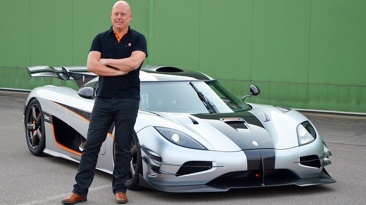 Christian von Koenigsegg and supercar One:1 