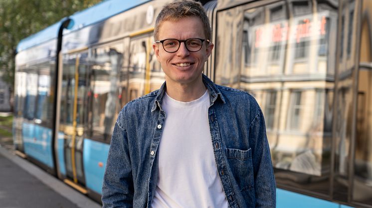 Even Roland Sollid blir ny leder for kommunikasjon og samfunnskontakt i Sporveien Trikken. Foto: Sporveien.