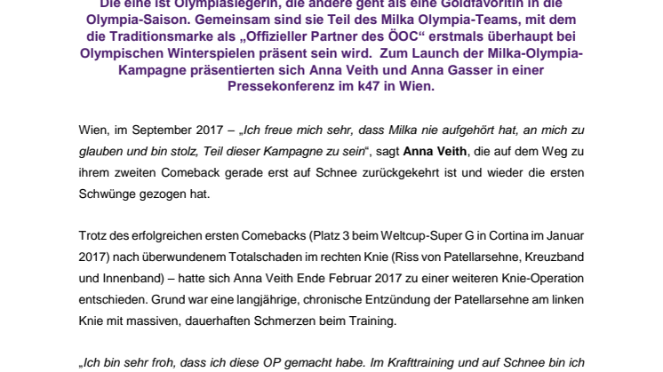 „Anna-Power“ für Olympia: Anna Veith auf Kurs fürs Comeback - Anna Gasser mit Kurs auf Pyeongchang
