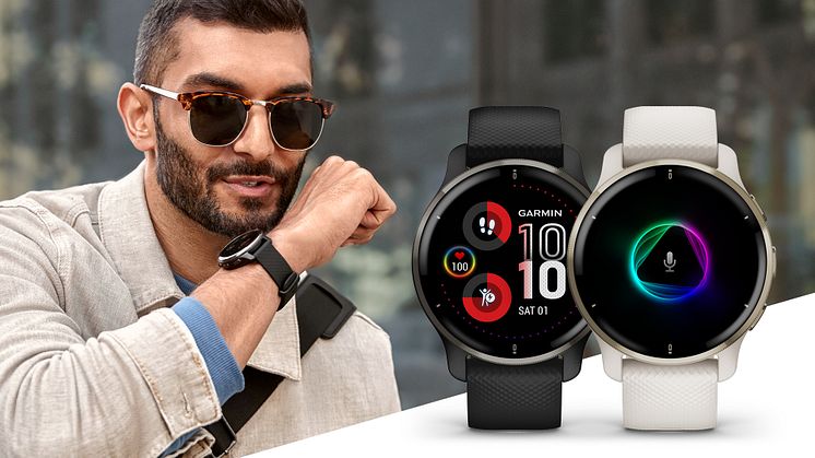 Die Garmin Venu 2 Plus ermöglicht Bluetooth Telefonie und die Nutzung von Sprachassistenten über ein gekoppeltes Smartphone.