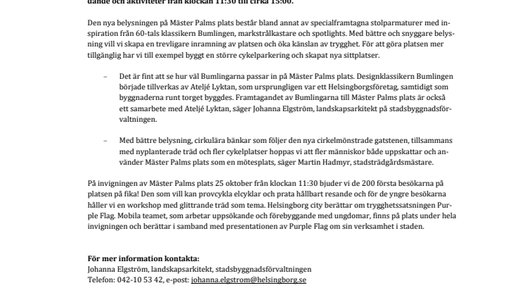 Pressinbjudan: Välkommen till Mäster Palms plats på SöDERS förfest
